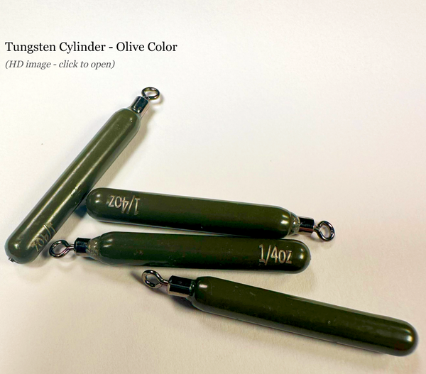 Tungsten Drop Shot Weights - Cylinder