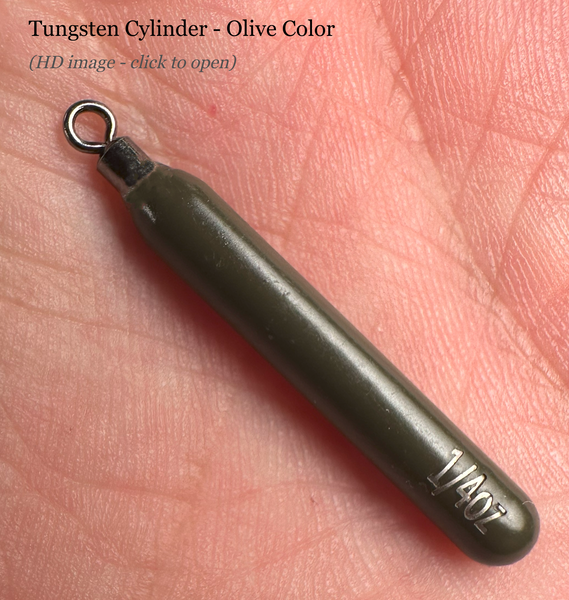 Tungsten Drop Shot Weights - Cylinder