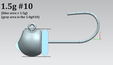 BG-1 micro jig head - 1.5 g