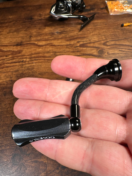 Carbon 35mm Handle/Knob/Bearings for Daiwa/Shimano