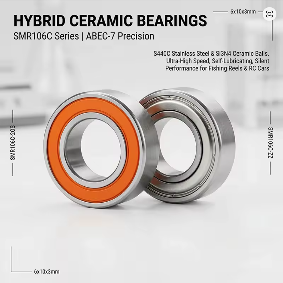 Popular Hybrid-Ceramic bearings by Size – i_fish Tackle